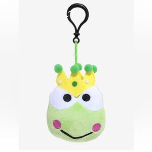 NWT Keroppi Sanrio King Plush Kawaii Key  Chain Hot Topic